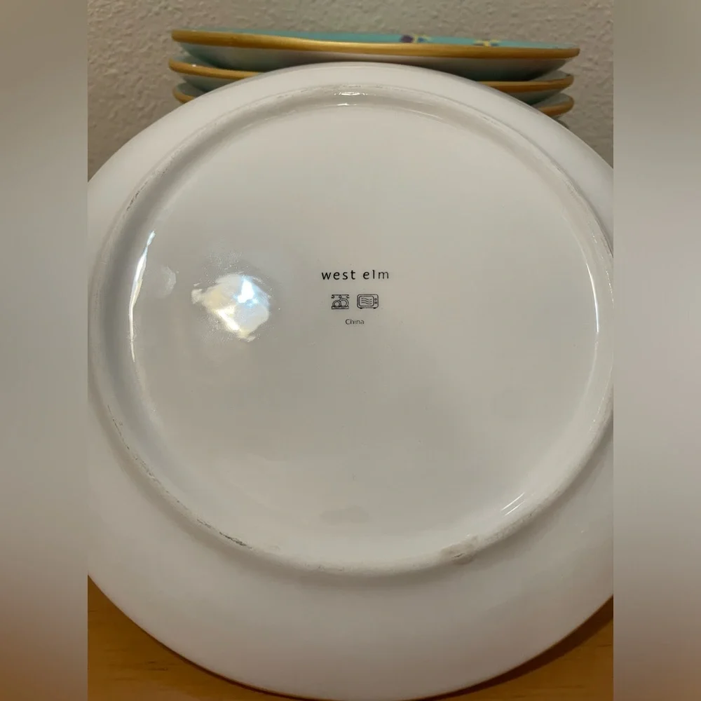 Hand painted Salad Plate set of 12